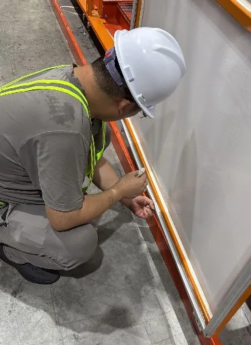 Sealing the panel edges of the Prototype 1 cabin