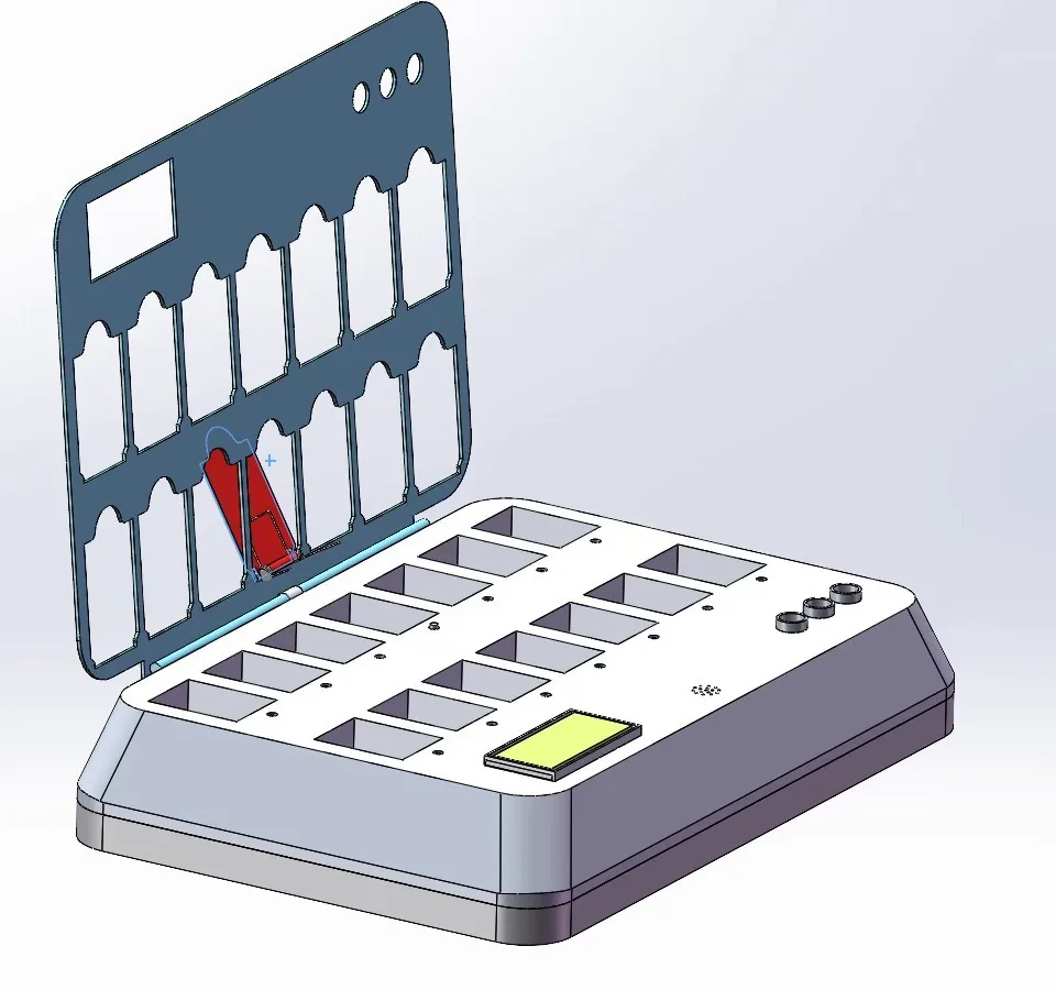 Design model of TheCoCare with its lid open
